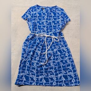 Talbots Nautical Rope Dress Size XL